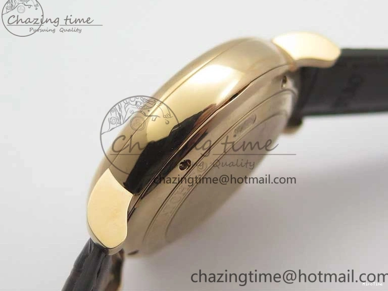 MIROTIME 0220 Efficient Portofino Chrono RG ZF 1:1 Best Edition White Dial on Brown Leather Strap A 7151